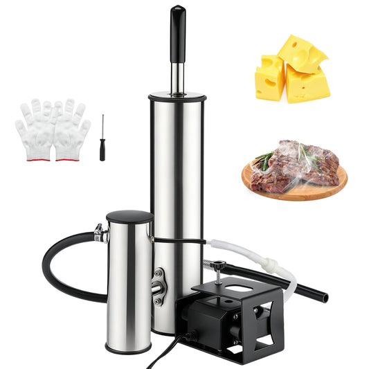 Electric Cold Smoker Generator for Any Grill, Upgraded Dual-Tube Smoker Tube, 304 Stainless Steel Pellet Smoke Tube, Clean Smoke Design Reduces Tar & Bitter Taste, Anti-Scald Handle for BBQ, Camping