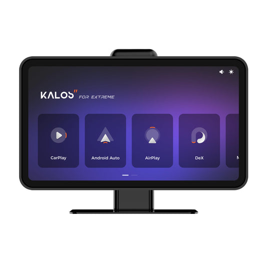 KALOS PAD Wireless Carplay Screen for Car 4K Dash Cam, 9" Carplay & Android Auto Car Stereo, with 1080p Backup Camera, BOE LCD/Mirror Link/Gesture Control/POP Island