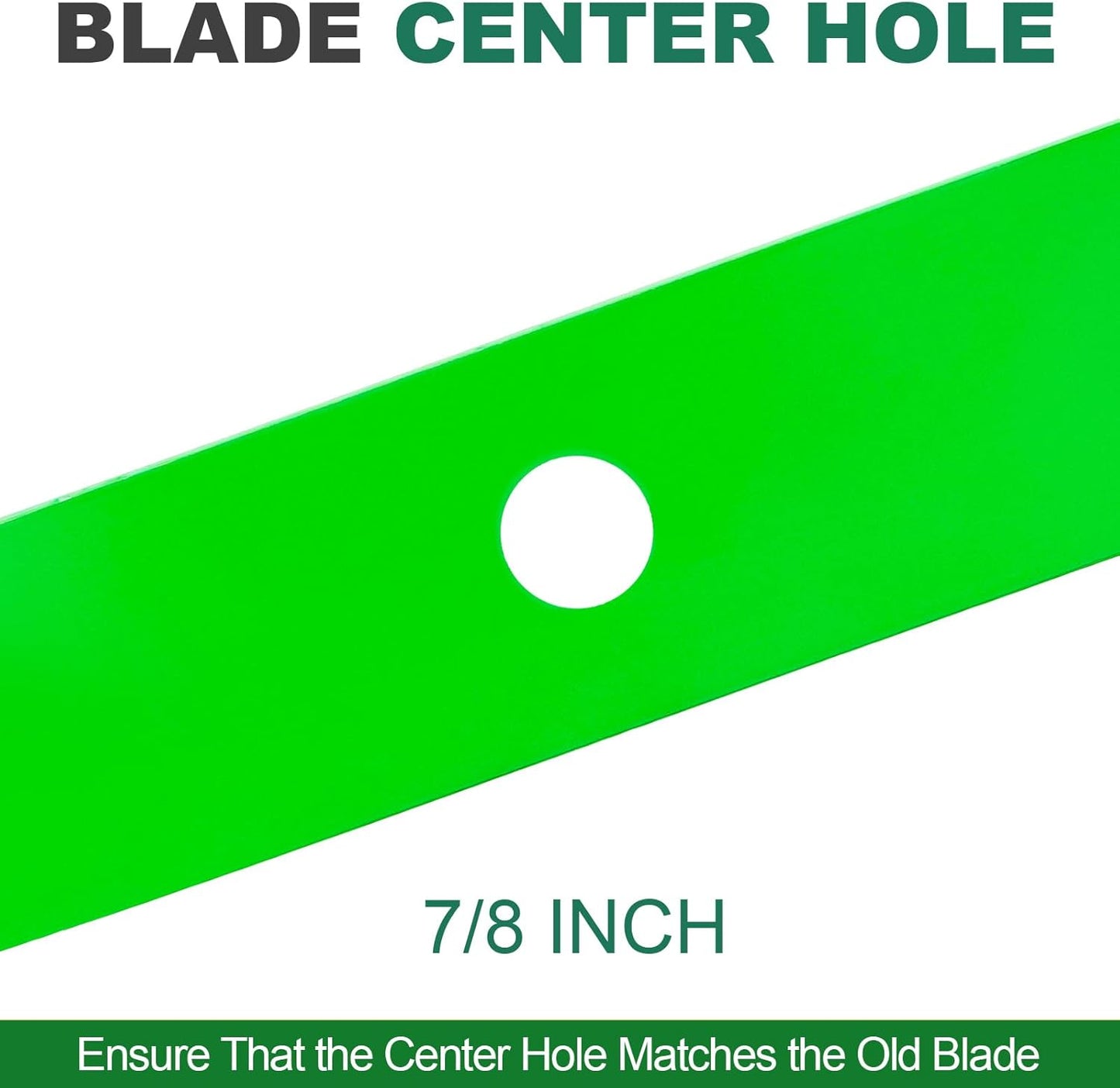 John Deere M128485 M131958 M144196 M163983 TCU15881 396-730 Mower Blades, Compatible with  60 inch Deck 737 757 777 797 997 1023E 1025R 4210 4310 4410(6pack) 6 pack