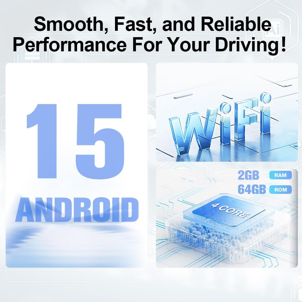 AWESAFE 4Core 64GB Car Radio Stereo for Dodge RAM 1500 2500 2002 2003 2004 2005, 9 Inch Touch Screen with Wireless CarPlay Andriod Auto 5G WiFi 2GB+64GB