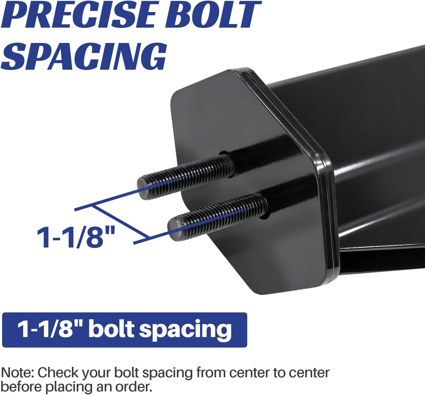 30'' Angled Spring Loaded Mud Flap Hanger Bracket Set, 1-1/8" Bolt Spacing with Reflective Tapes, 2 Pack Black Mudflap Holder for Heavy Duty Semi Trucks