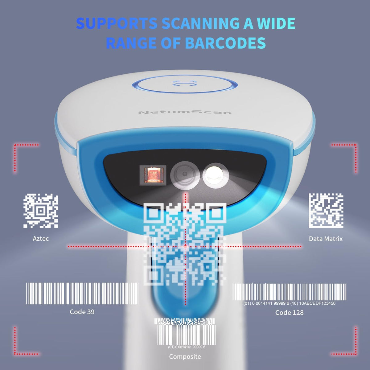 NetumScan HS1200 Handheld USB 2D Barcode Scanner