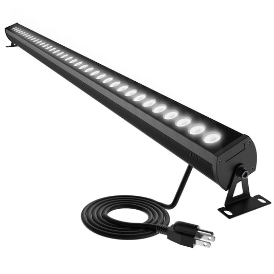 LED Light Bar 6000K Daylight White – IP65 Waterproof 40″ Outdoor Wall Washer Light Bar with Heavy-Duty Plug & Play Cord