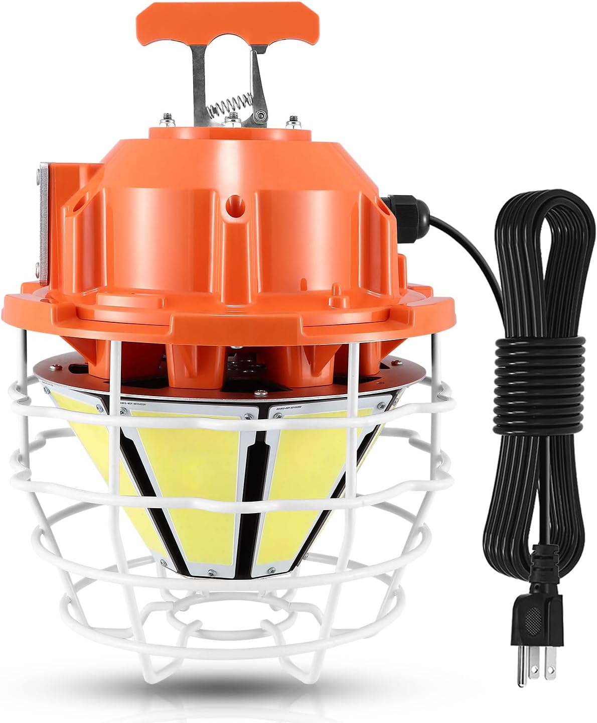 Led Temporary Work Light 250W Construction Lights 37500 Lumens Portable Hanging Jobsite Lighting 5000K Daylight White with 16FT Cord for Indoor and