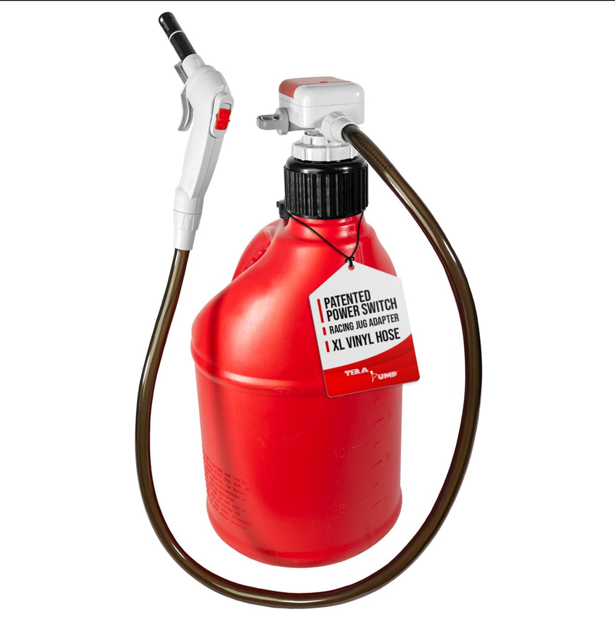 TERA PUMP Portable Gas & Diesel Transfer Pump with Auto Shut-Off