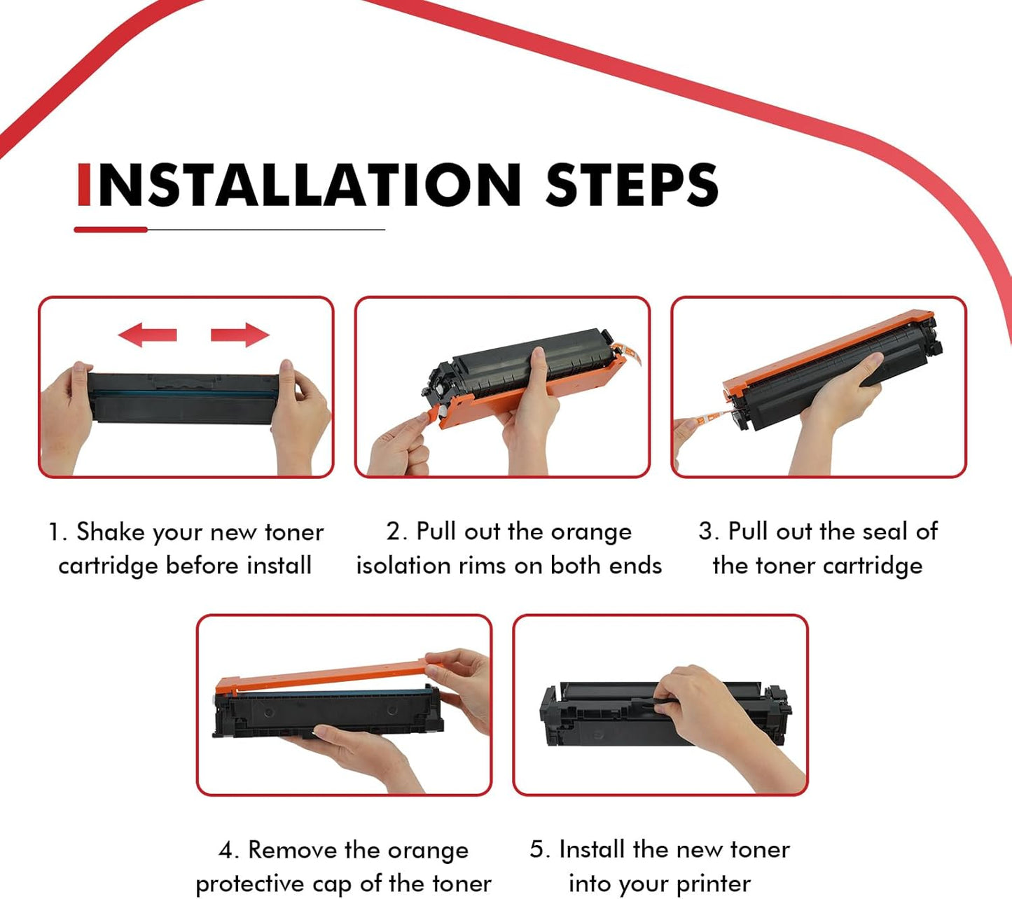075H 075 Toner Cartridge Set MF665CDW LBP646Cdw MF662CDW Compatible Replacement for Canon Color ImageCLASS MF663Cdw LBP647Cdw Printer Ink High Yield 4 Pack (Black Cyan Yellow Magenta)