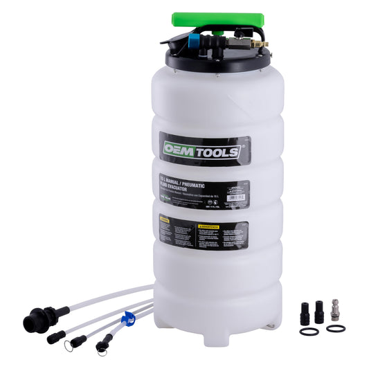 OEMTOOLS 87247 15L Oil Extractor Pump with 60 Inch Brake Bleeder Hose