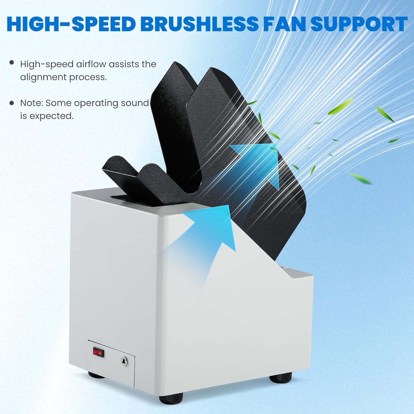 Mxmoonant Desktop Paper Jogger 70mm, 500 Sheets Large Capacity, Digital Control Panel, A4/Letter/A5 Size Paper Finisher for Office