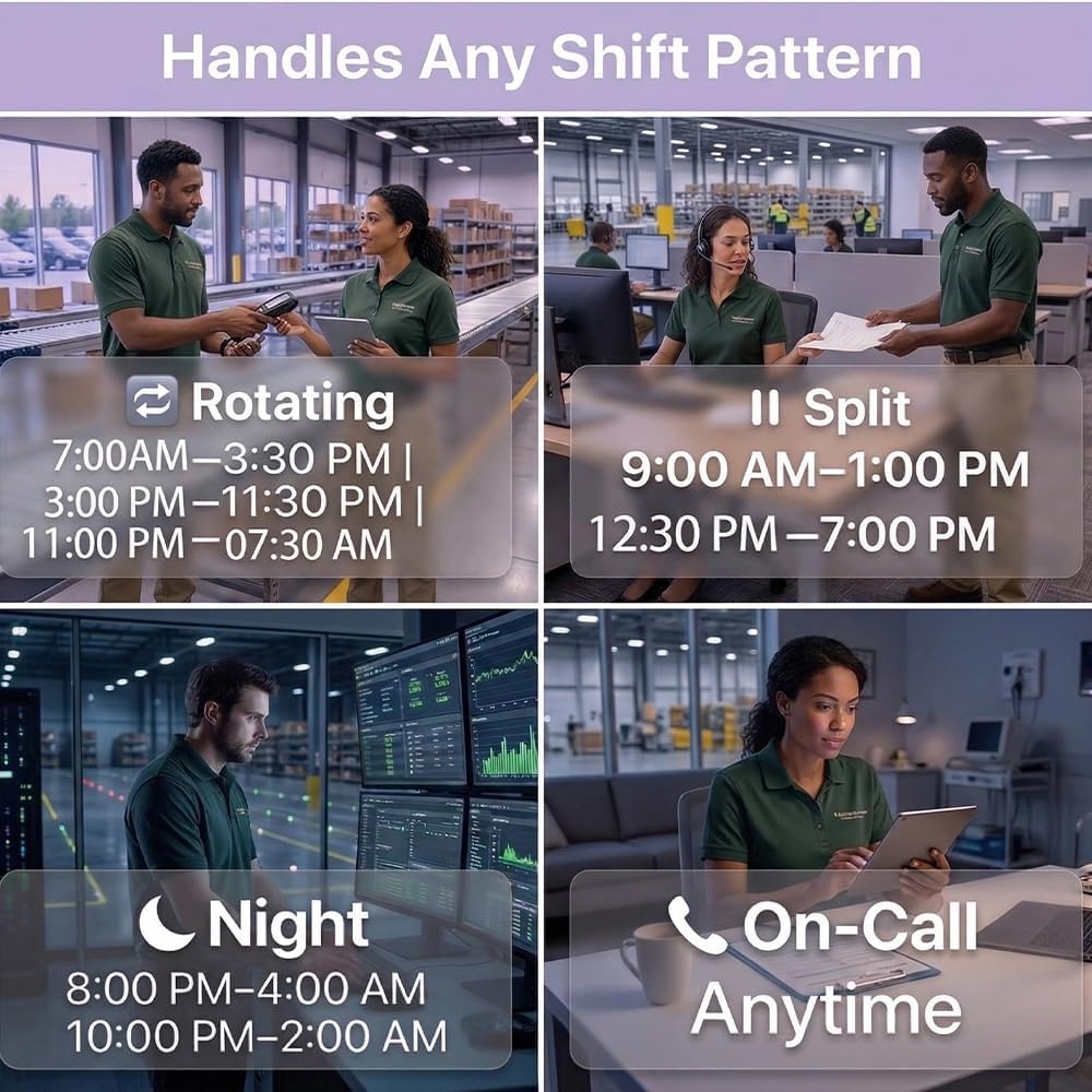 App Control, 5s Fast Connection, Fix Records, Custom Overtime, Lunch & Break Rules, 4 Payroll Reports, No Monthly Fee, 10 IC Cards Included, Fingerprint & Face Time Clock for Small Business