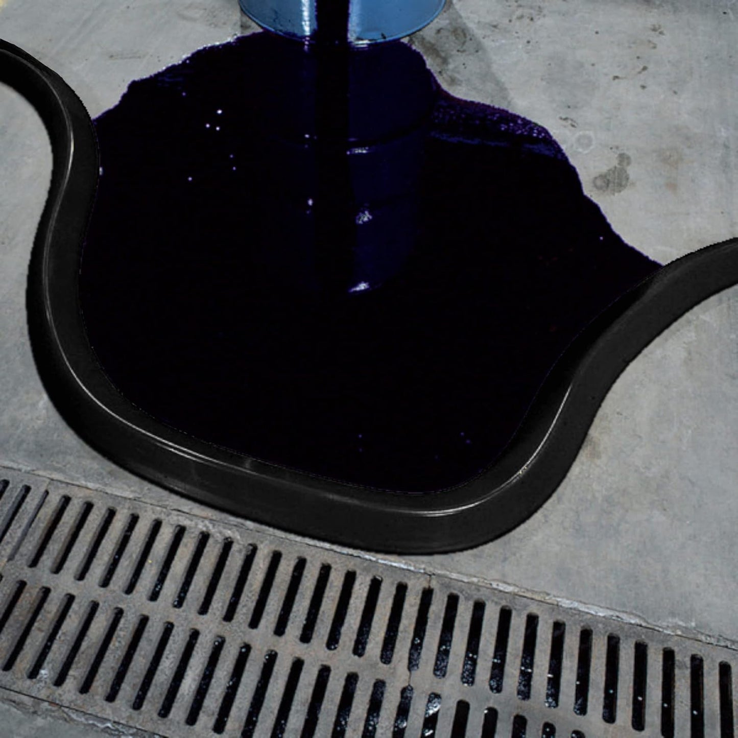 New Spill Barrier Dike, 2.4"Wx1.6"H Heaviest Solid Rubber Liquid Blocker, Door Blocker, Oil-Proof and Tear-Resistant Rubber Strip, Spill Control Supply 2026