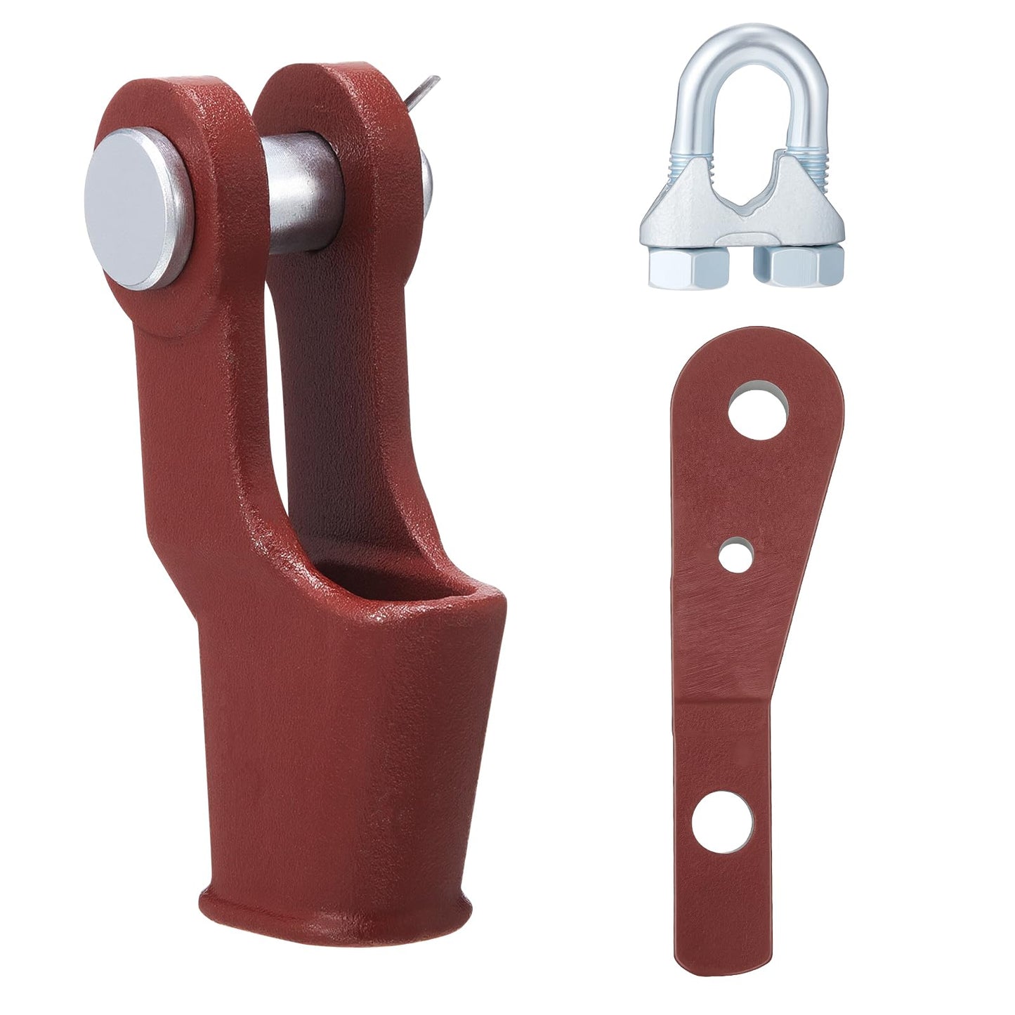 1 Set 3/8" Wedge Socket High Tensile Casting Steel Wire Rope Wedge Open Spelter Socket