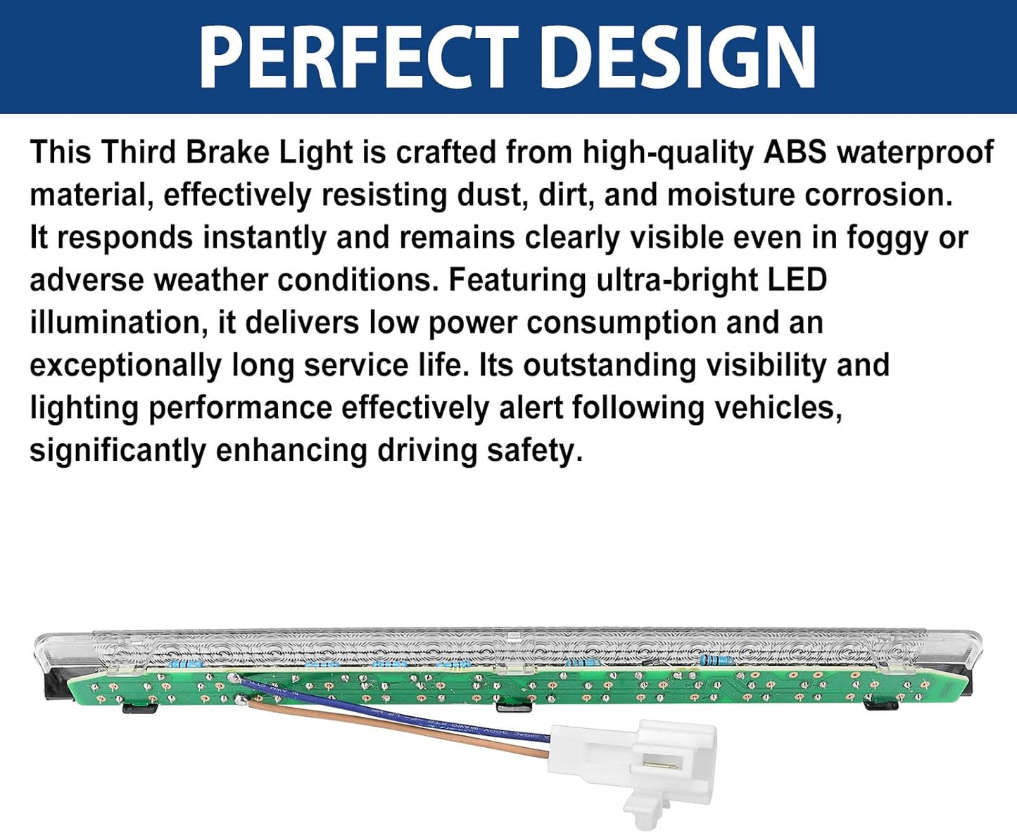 923-090 Center High-Mount Stop Light - Compatible with Chevrolet Camaro 2010-2013, Third Brake Light Assembly