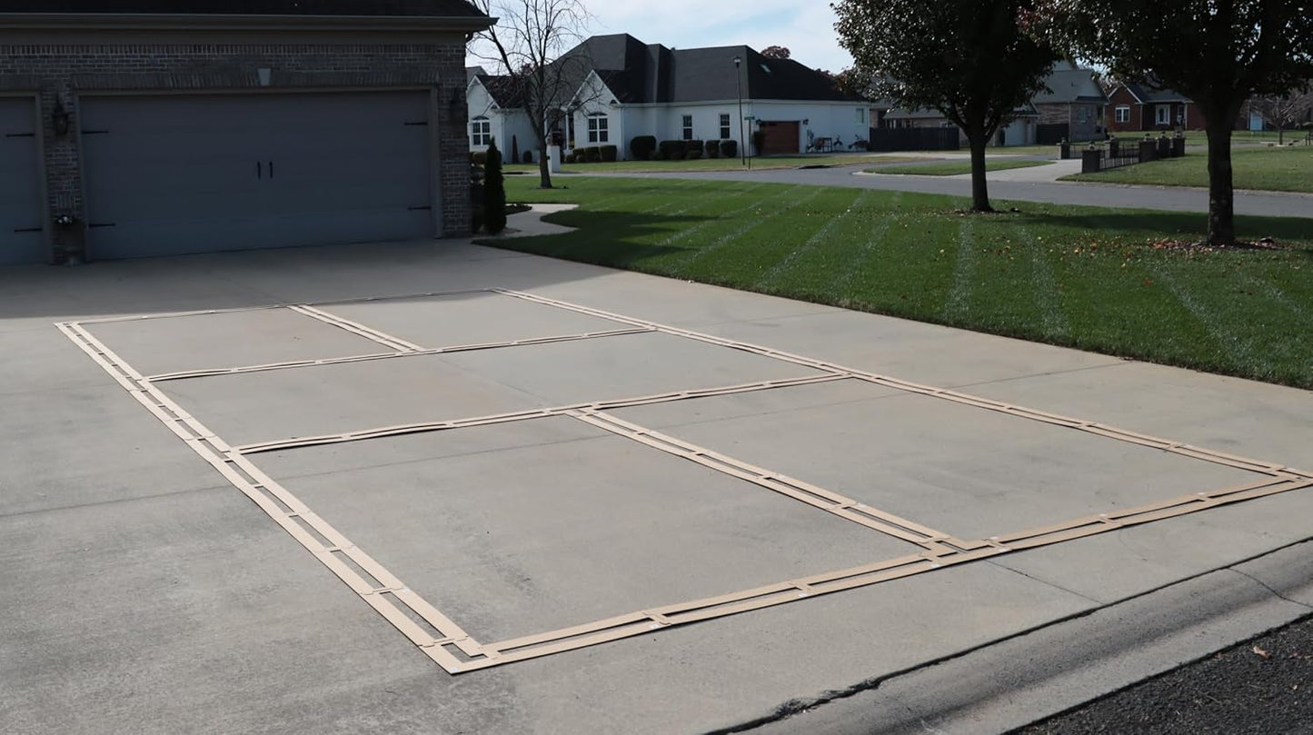 Murray Sporting Goods Standard Pickleball Court Marking Kit | Cardboard Stencil Paint Kit for Driveway, Asphalt or Concrete - Regulation Backyard Pickleball Court Kit (2.0)