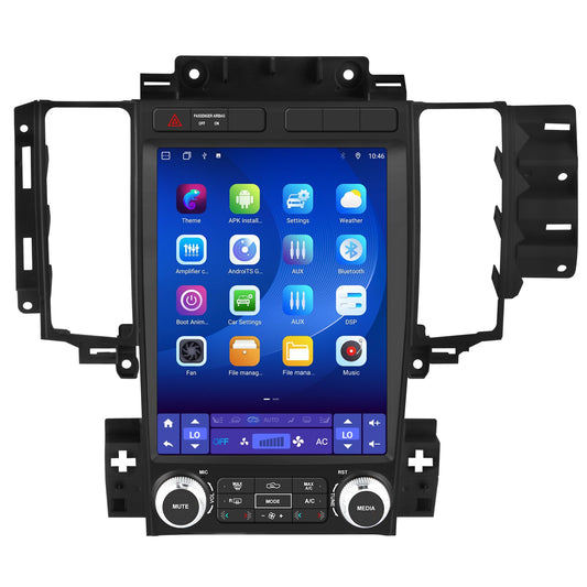 Android 13 Car Radio for Ford Taurus 2012 2013 2014, 12.1 Inch Touch Stereo with Wireless CarPlay & Android Auto, SWC, DSP, GPS,Bluetooth, WiFi, AM,FM [4+64G]