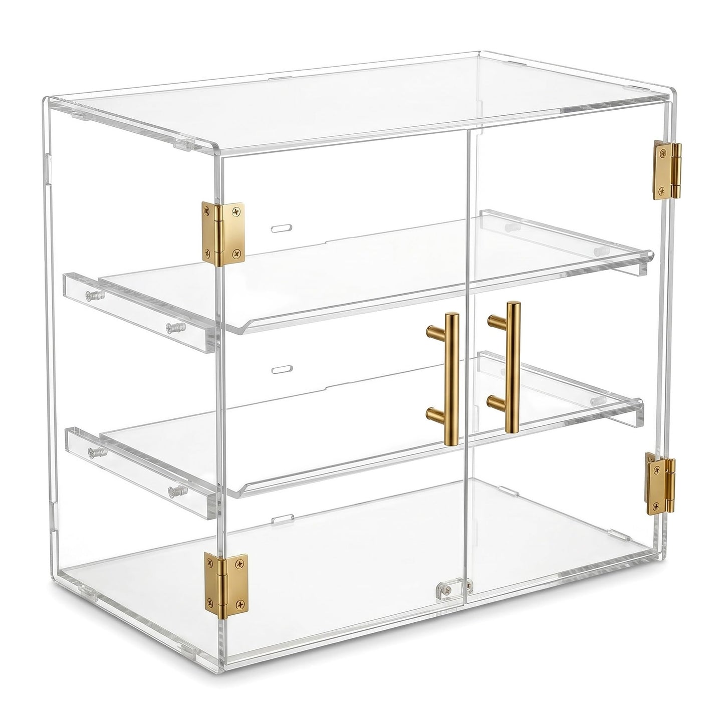 3-Tier Acrylic Bakery Display Case with Removable Trays, Clear Pastry Cabinet Countertop Bread Storage Box for Kitchen Bakery Shop – Ideal for Bread, Bagels, Donuts, Desserts