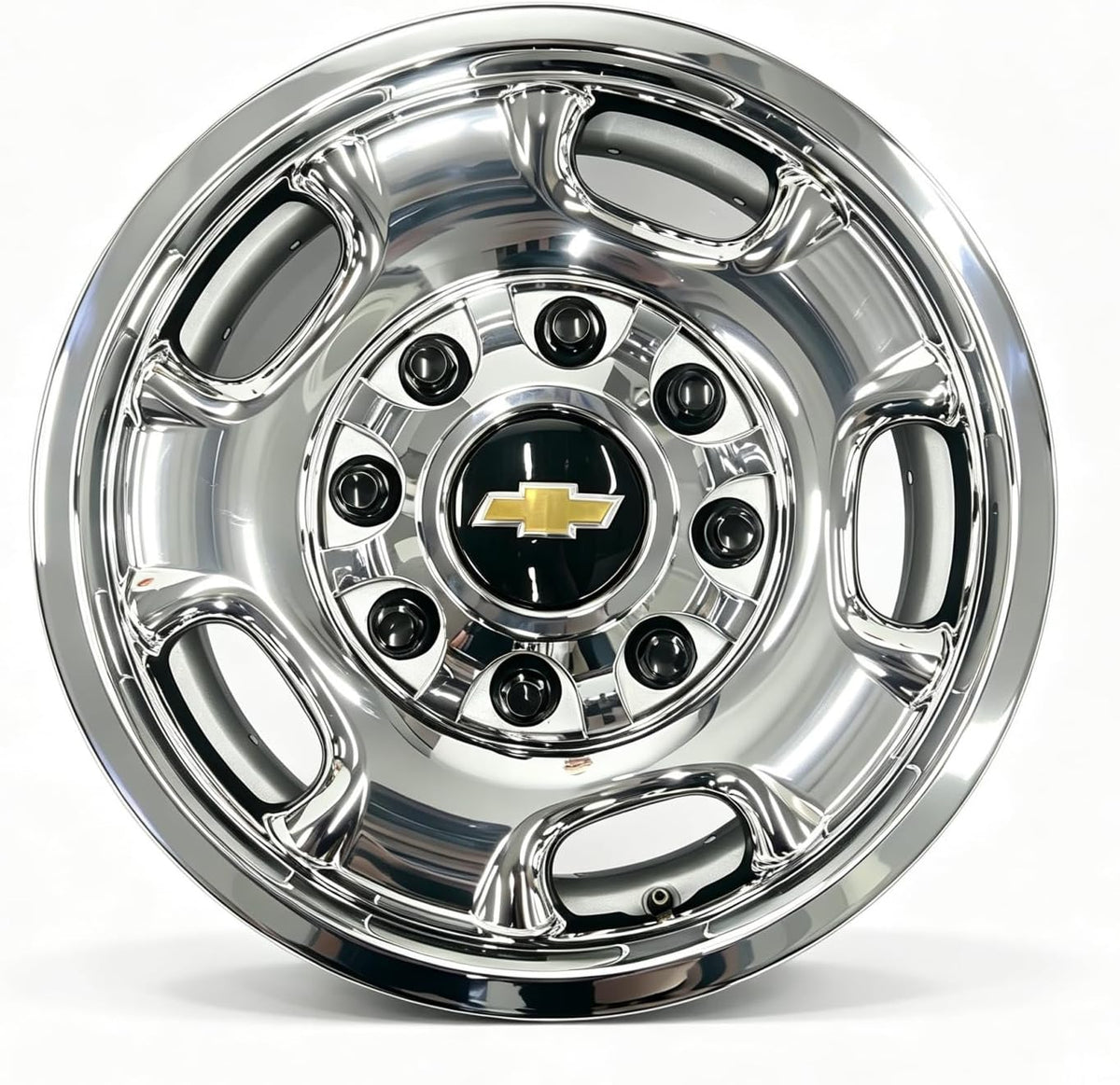 17 Inch Chrome Silver Wheel Skins for 2011-2026 Chevy Silverado/GMC Sierra 2500HD 3500HD, Fits OEM Steel Wheel GM#9597724 | Interchange 560-08095, Snap-On ABS Wheel Covers 4-Pack