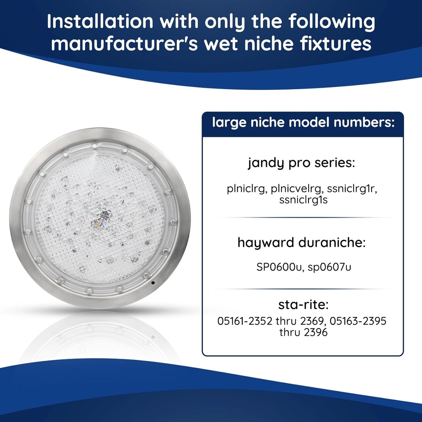 SH101200 LED RGBW 10 Inch AC120V Pool Lights for Inground Pool, Led Lights for Inground Pool