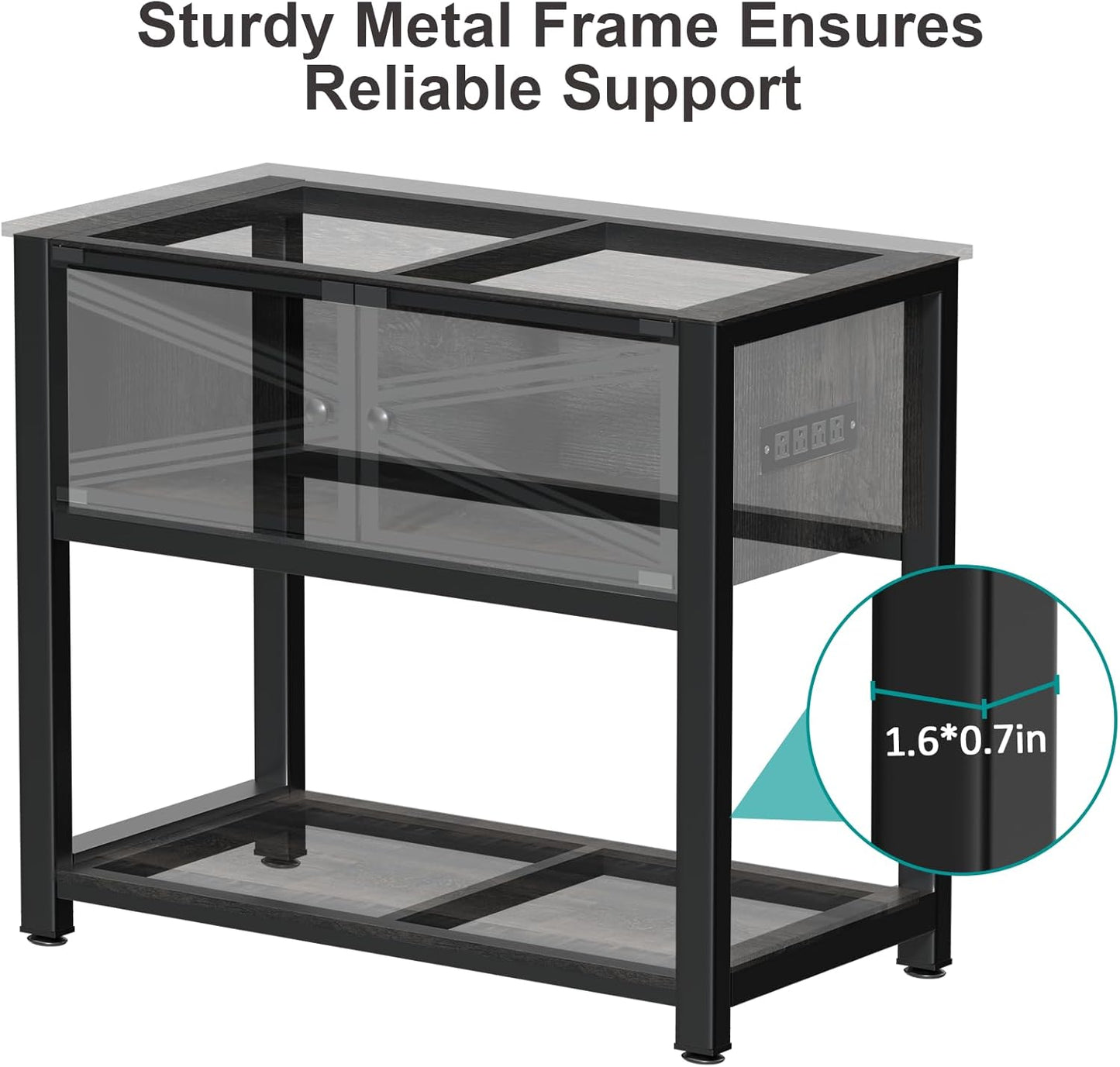 40-50 Gallon Aquarium Stand with Heavy Duty Metal Frame