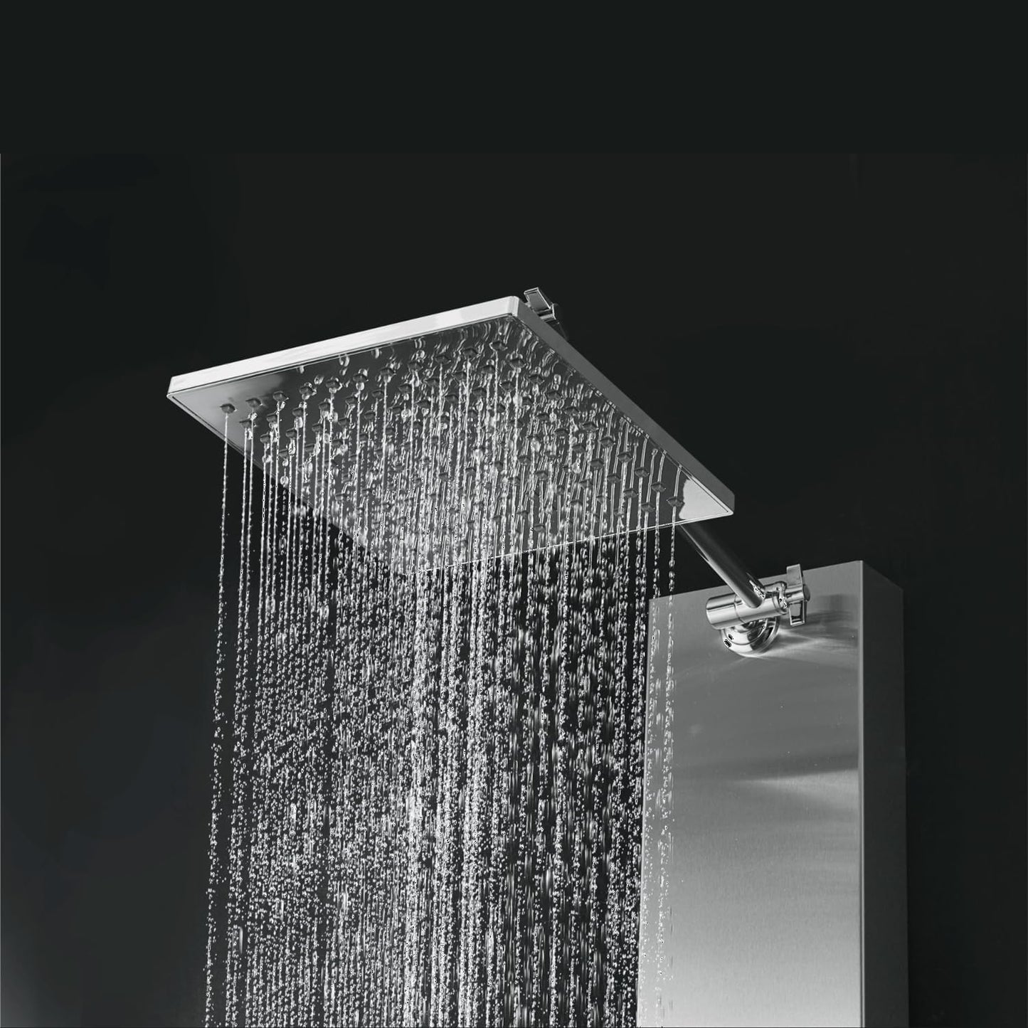 48' Stainless Steel SPS822A Shower Panel Tower Column with Rainfall Shower Head and Spout