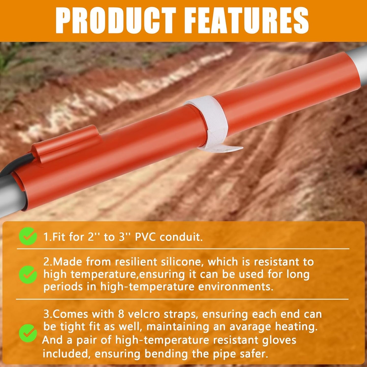 PVC Heat Blanket for Bending 2' to 3' PVC Conduit