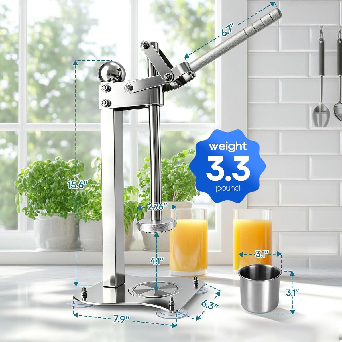 Heavy Duty Lemonade Smasher, Stainless Steel Lemon Muddler