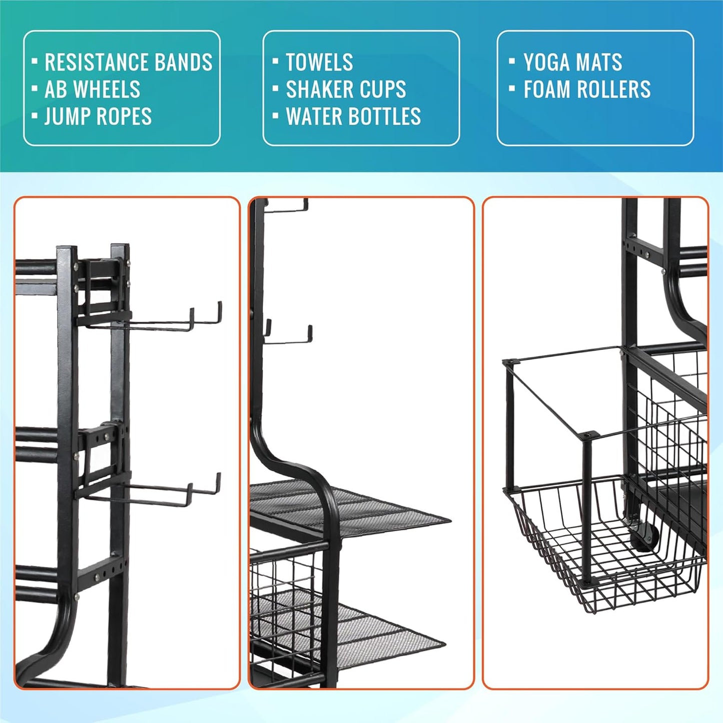 Dumbbell Rack, Heavy Duty Weight Rack for Home Gym with Extra Strong Sheet Steel Shelf and Base