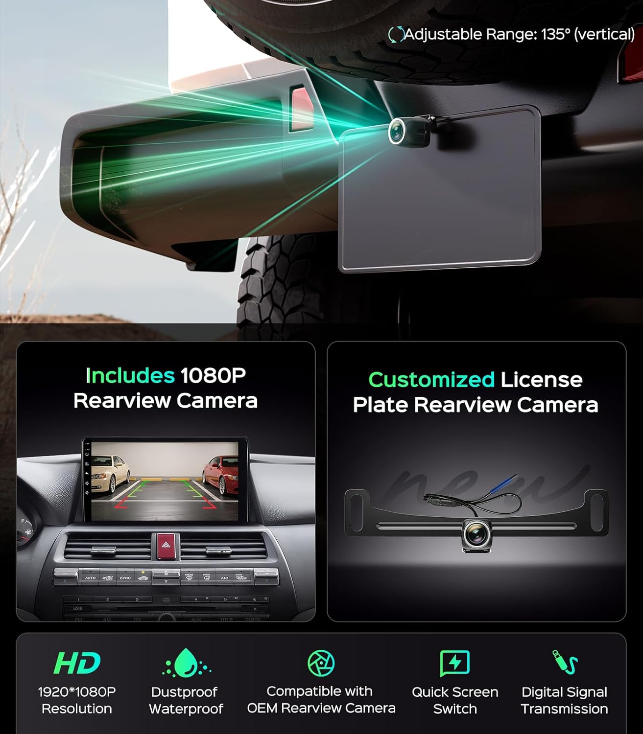 AINAVI 10.2 Inch Car Radio Stereo for Honda Accord 8th 2008-2013 Upgrade 2G+64G IPS HD Touch Screen Wireless CarPlay Android Auto/GPS/SWC/Bluetooth/HD Backup Camera