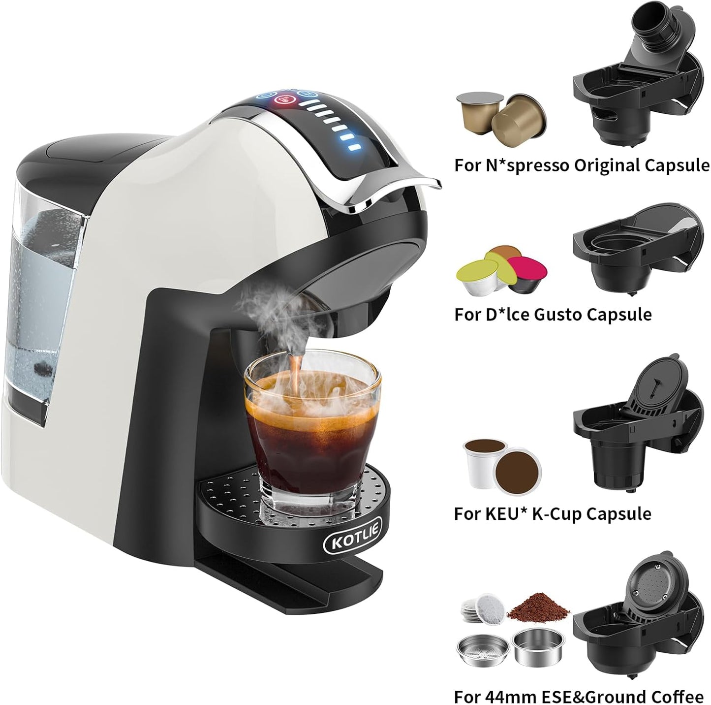 Espresso 5in1 Single Serve Coffee Maker