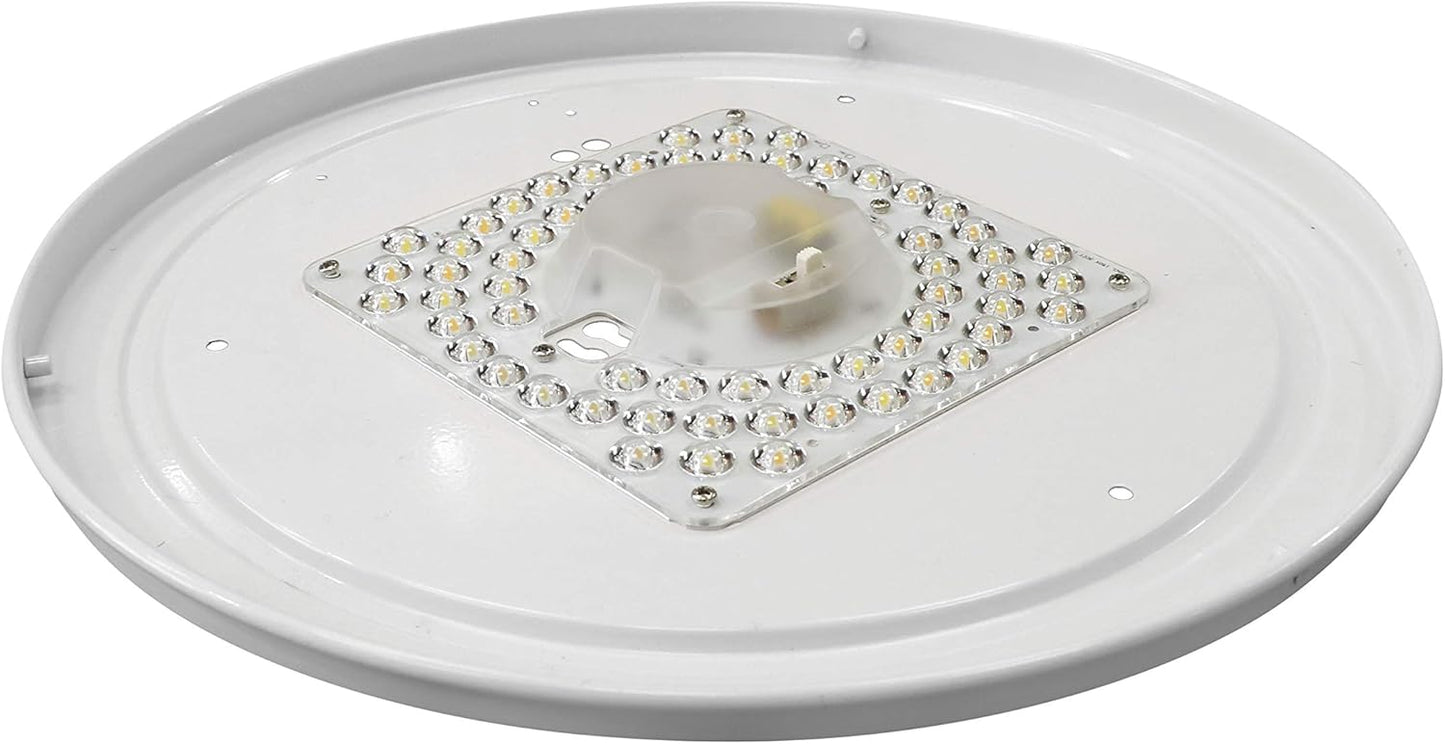 14 inch Acrylic Round, Flush Mount Ceiling Light (Temperature Selectable & Dimmable 3000K/4000K/5000K)