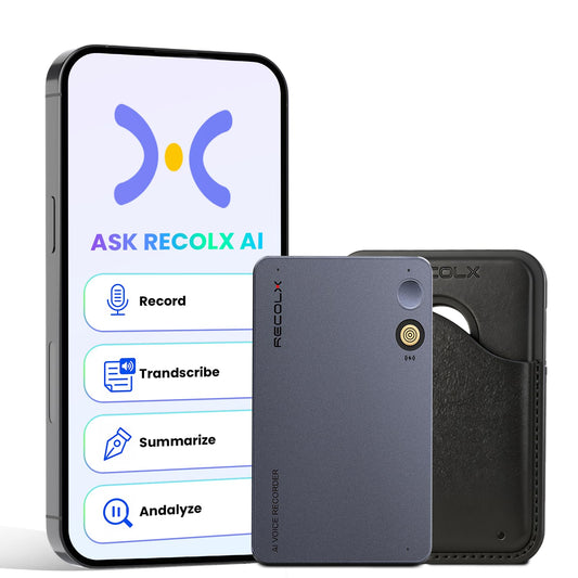 Recolx AI Meeting Voice Recorder, AI Taking Device and Meeting Recorder