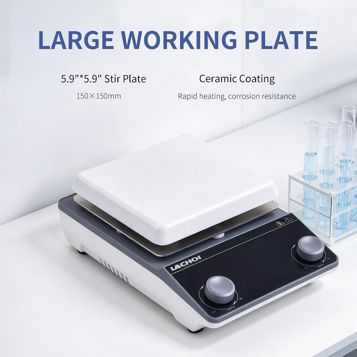 Magnetic Stirrer 5.9" Hot Plate (No Screen) 300℃ Max.5L Stir Plate