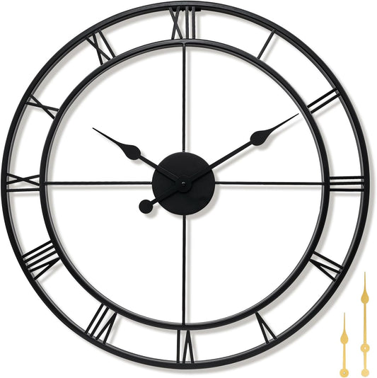 Wall Clock 24' Modern, Battery Operated