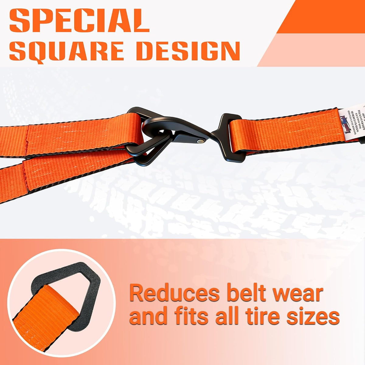2'' x 96'' Cargo Control Wire Hook Ratchet Straps, Wheel Tie Down System