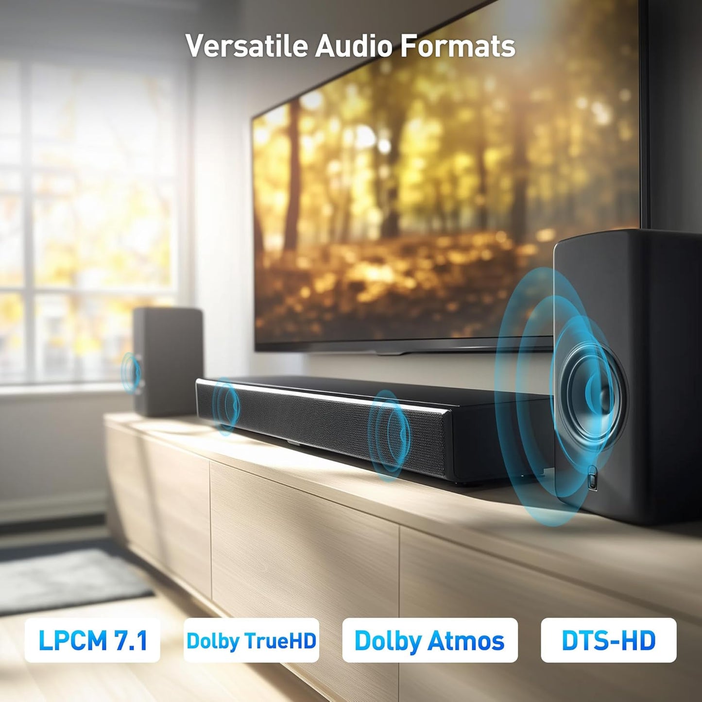 Cable Matters HDMI 2.1 Audio Extractor with eARC, Dolby Atmos, DTS, HDMI to Optical Adapter for TV, Amplifier, Works with Sonos, Samsung Soundbars, Max 5.1 Ch for Optical, No PS3, Xbox 360 Support