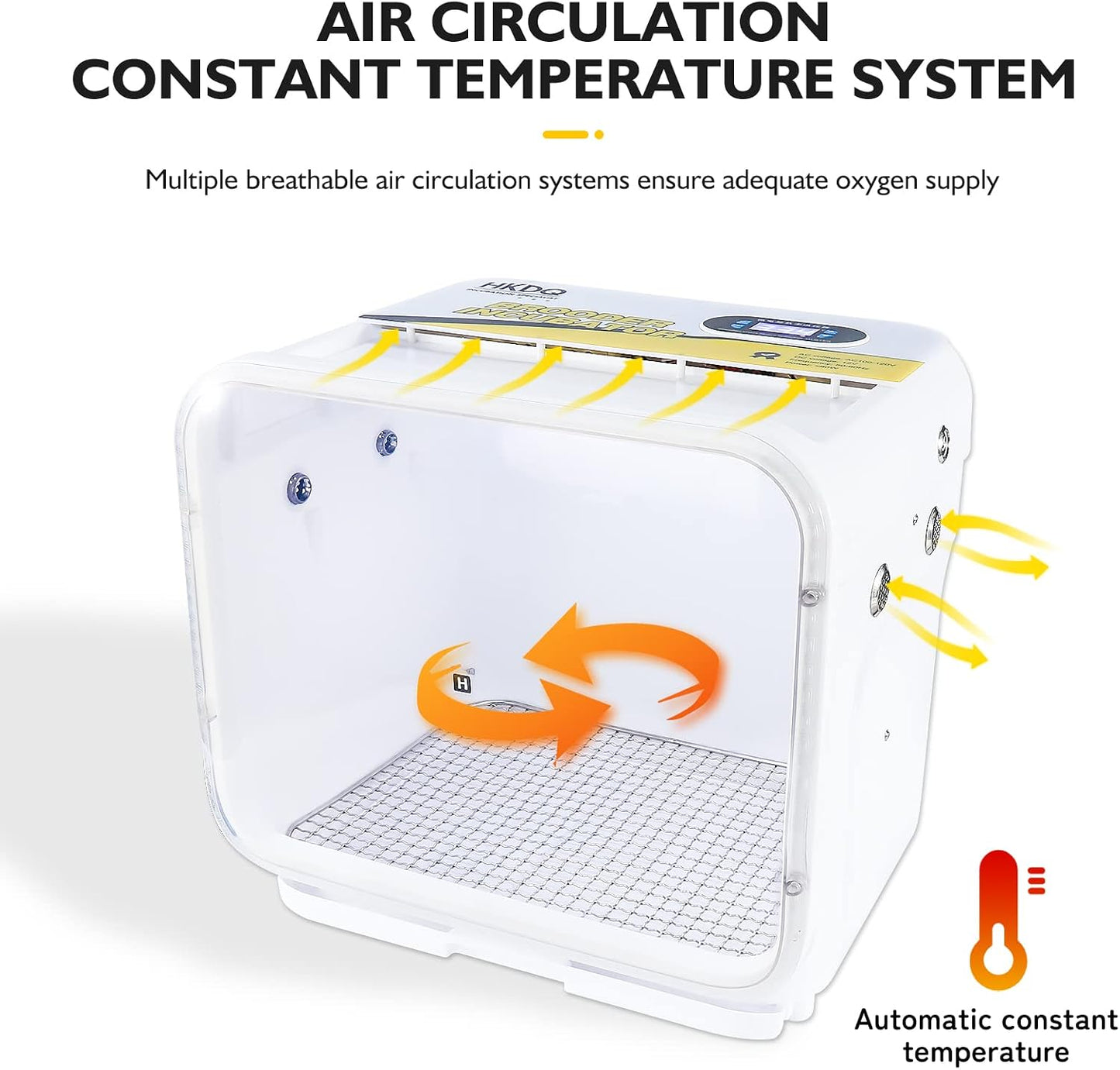 Small Full Featured Brooder/Portable Intensive Care Unit for Warming Parrot or Sick and Injured Birds,Baby Bird Incubator for Small Birds,Parrot Cage with Heating,Comes with Car Power Cord