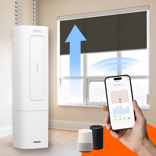 RYSE SmartShade + BatteryPack | Smart Home Smart Shades | Turn Your Current Shades into SmartShades | Smart Home Smart Blinds Motorized Window Shades (SmartShade + Wireless Battery Pack)