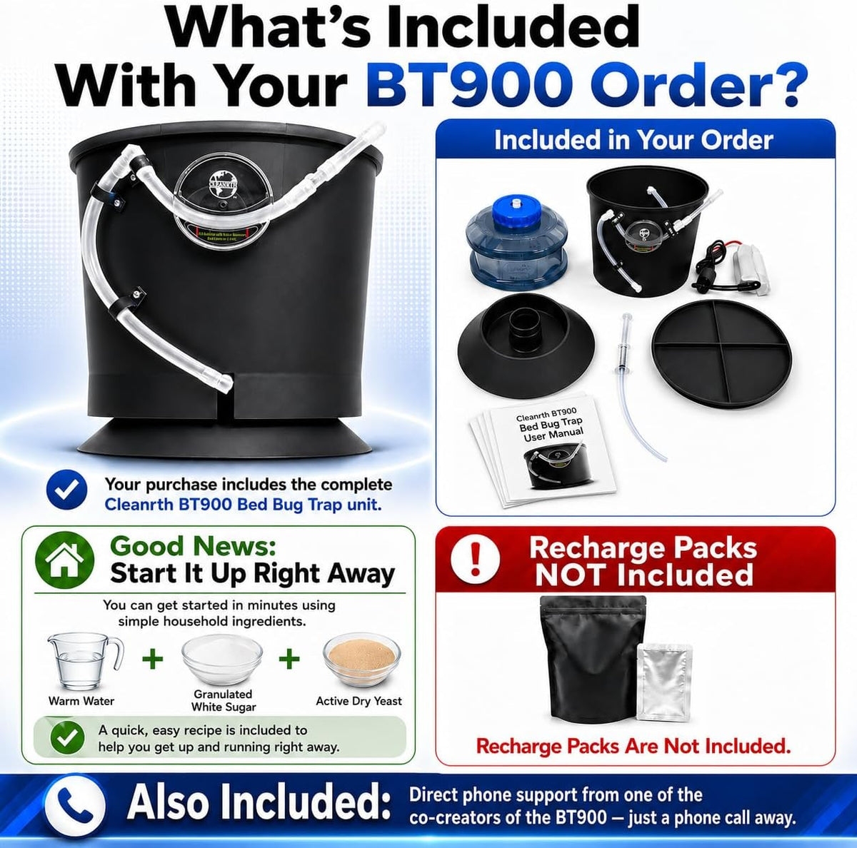 CLEANRTH BT900 Bed Bug Trapping System