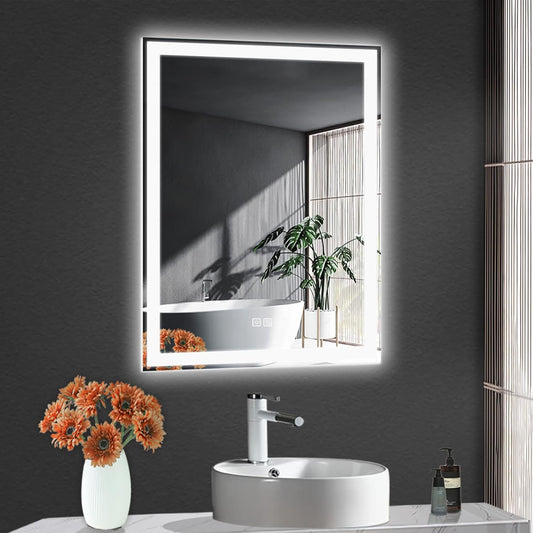 ImageYou 2028 Inches LED Bathroom Mirror, Touch Switch LED Mirror for Bathroom, Frontlit LED Bathroom Mirror, Bathroom Mirror with LED Lights, Smart