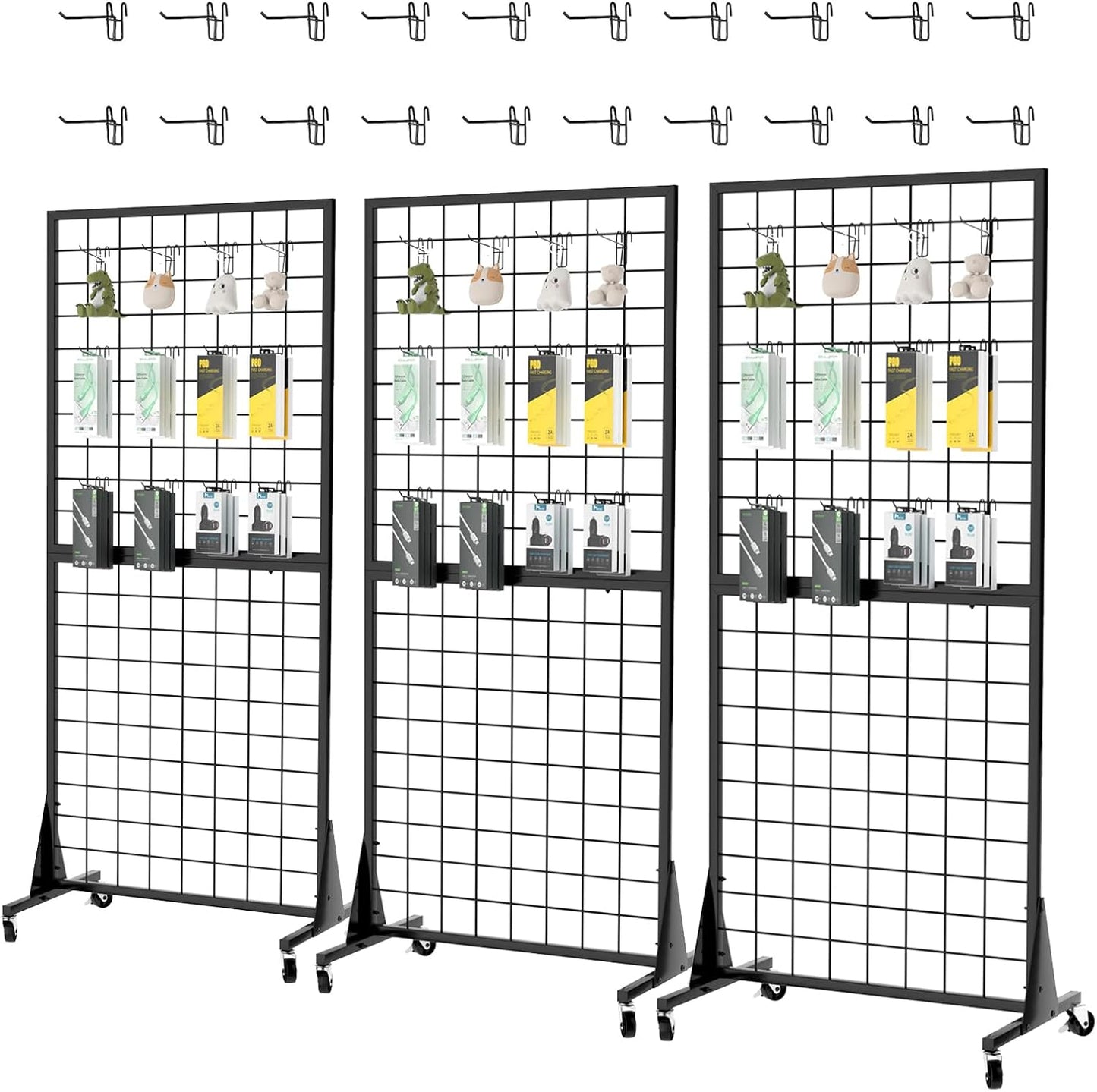 3-Pack 2x5.5 Ft Gridwall Panel Display