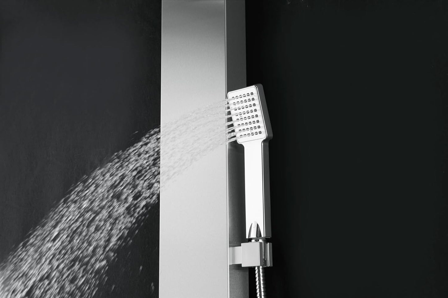 48' Stainless Steel SPS822A Shower Panel Tower Column with Rainfall Shower Head and Spout