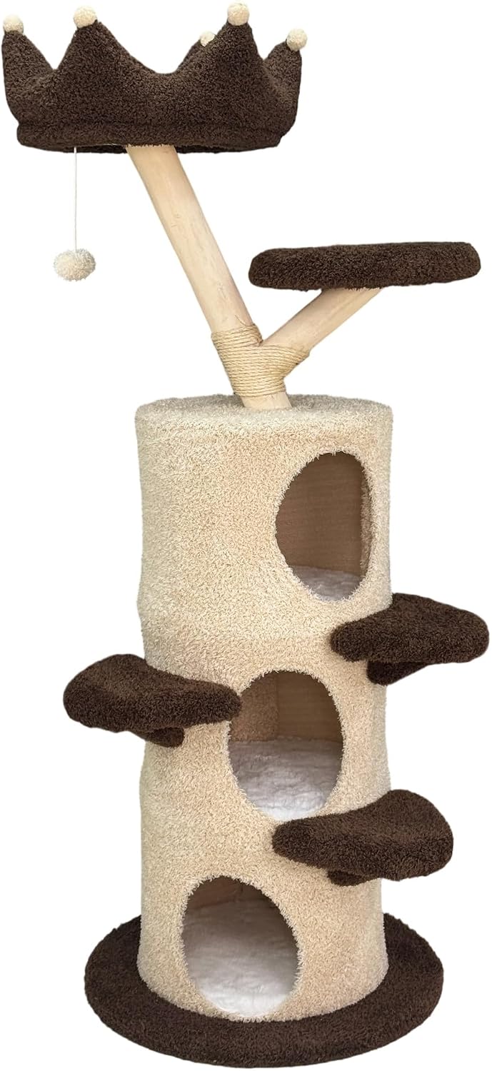Tall Cat Tree Tower: 62.99 Inch Multi‑Level Condo for Indoor Cats