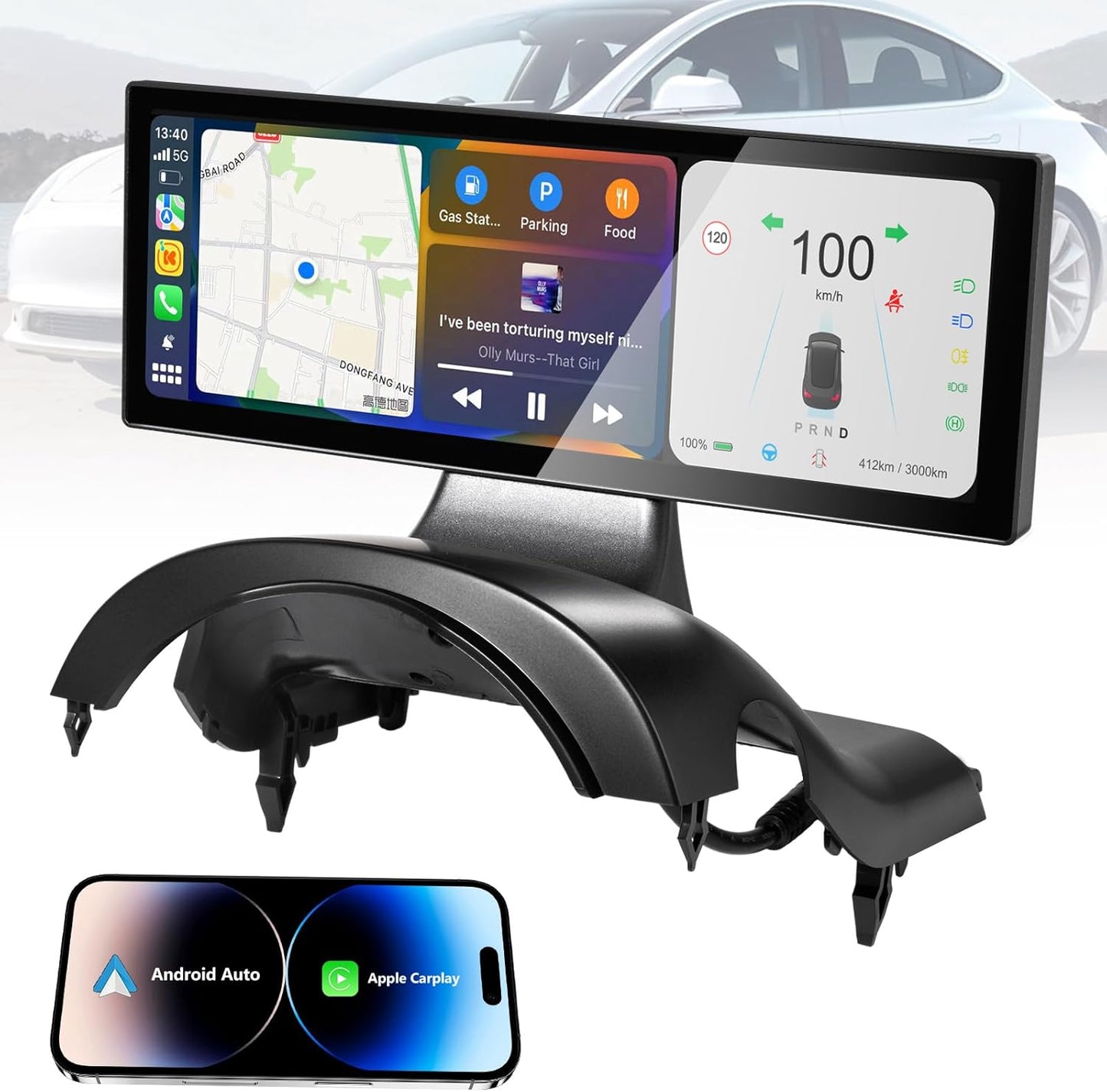 LCD Vehicular Dashboard Display for Teslas