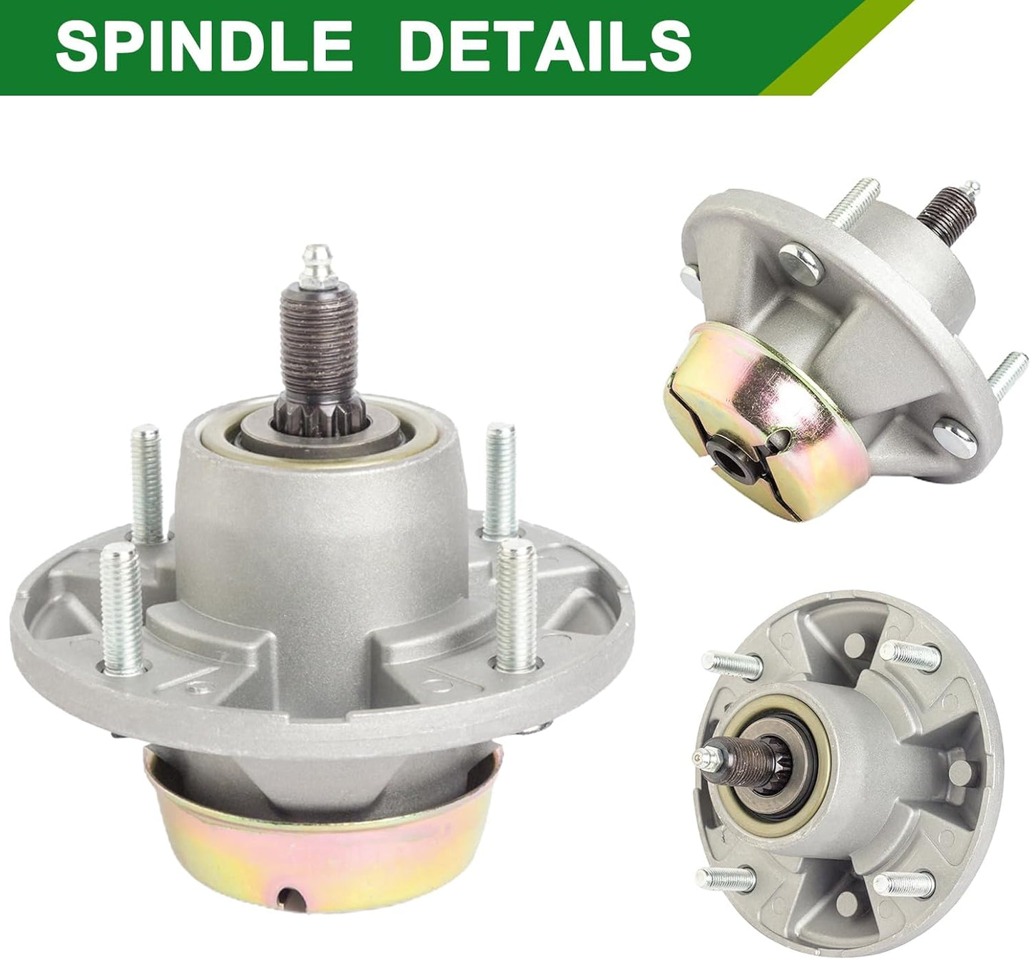 54 Inch Mower Deck Rebuild Kit - Fits John De ere Z425 Z445 Z435 EZtrak 54, 3 Spindles (AM124498) 3 Blades (M143520) 1 Belt (M154296)