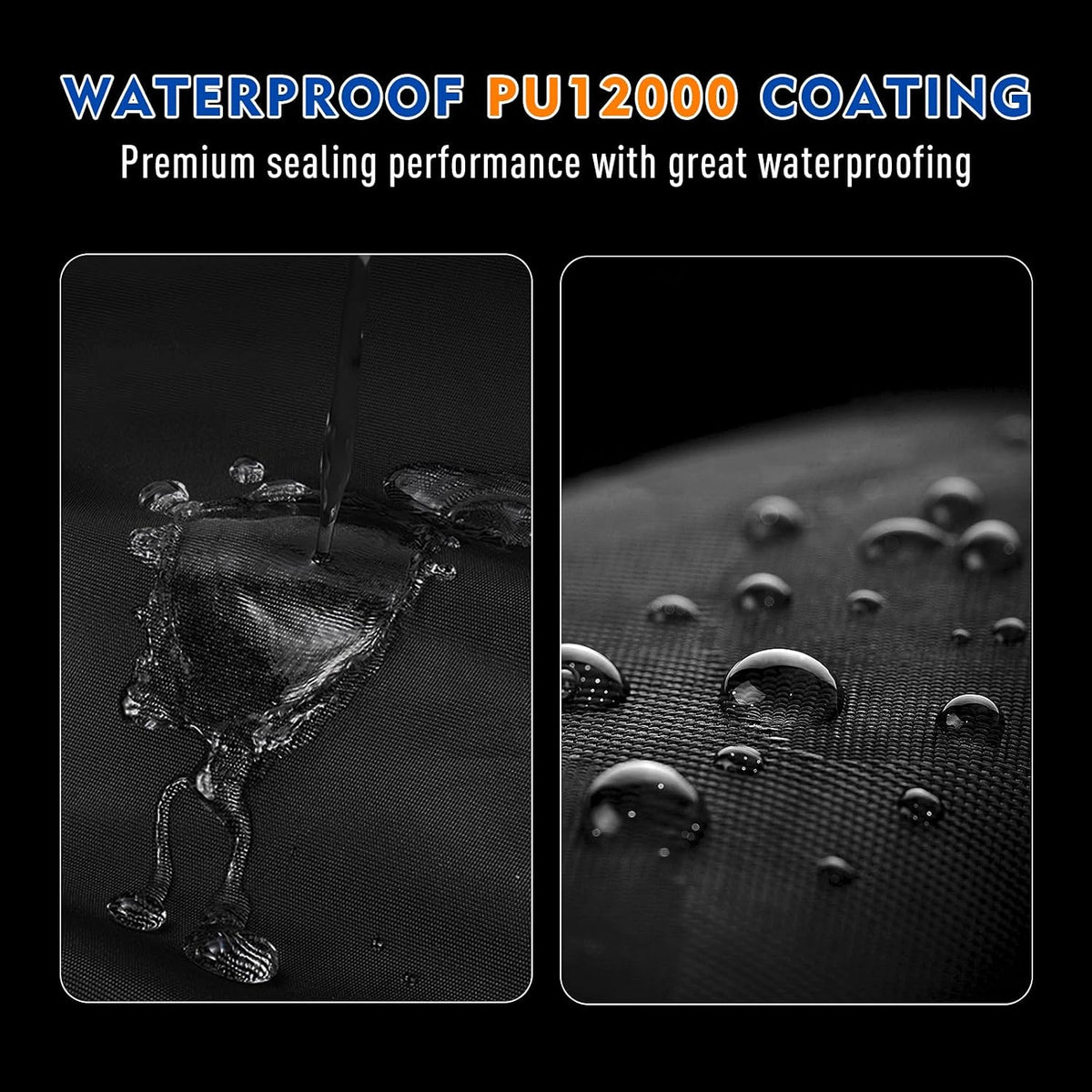 Pontoon Boat Cover 21-24 ft 102" Max Beam, Heavy-Duty 900D Oxford with 10000PA Waterproof & UV Protection Pontoon Cover, 12 Adjustable Straps & 2 Long Tie-Downs for Boat Cover