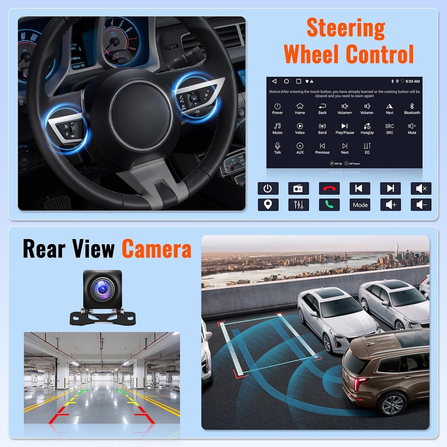 2+64GB Realdio Android 15 Car Stereo for Chevrolet Chevy Trax 2014 2015 2016 CarPlay Android Auto, 9" Touchscreen Car Radio for Chevy Trax with GPS WiFi Bluetooth FM/RDS EQ 26UI Backup Camera