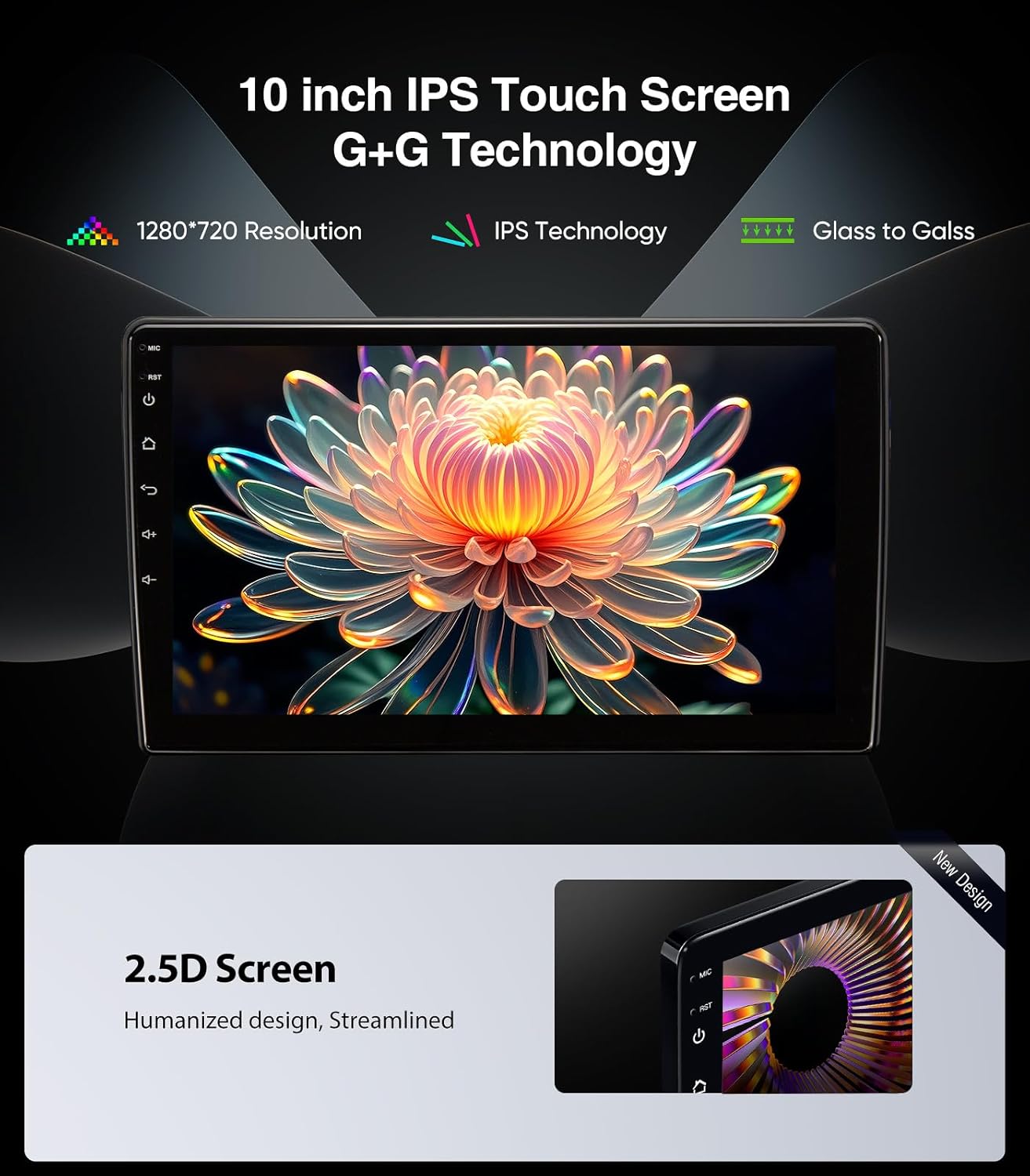 10 Inch for Ford F150 Radio 2004-2008, F250/F350/450/550 2008-2016 Radio Upgrade Wireless CarPlay Android Auto, Plug and Play, 5G Wi-Fi, Bluetooth 5.0 QLED Touch Screen Car Stereo