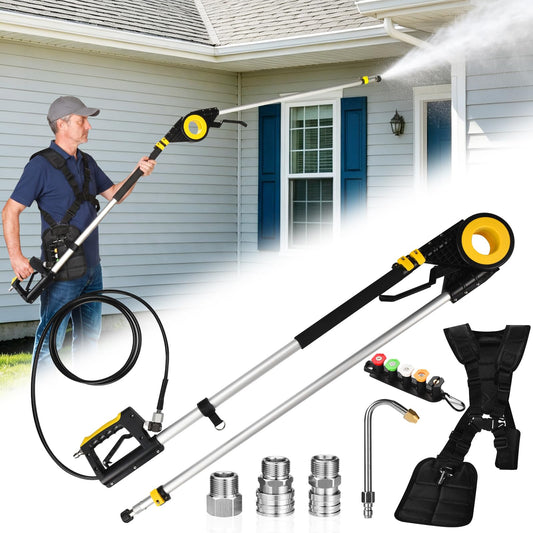 AugFir 15-Foot High-Pressure Washer Telescopic Spray Wand Set