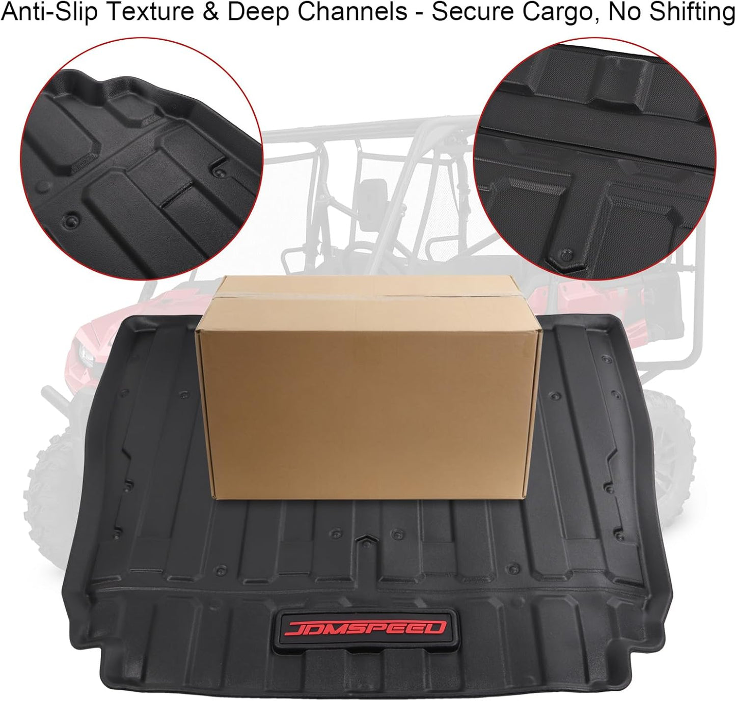 Bed Liner for Honda Pioneer 1000-5 2016-2026 – All Weather TPE Rear Cargo Mat with Raised Edge, Precision Fit Slush Liner for 5 Seater, Heavy Duty Protector
