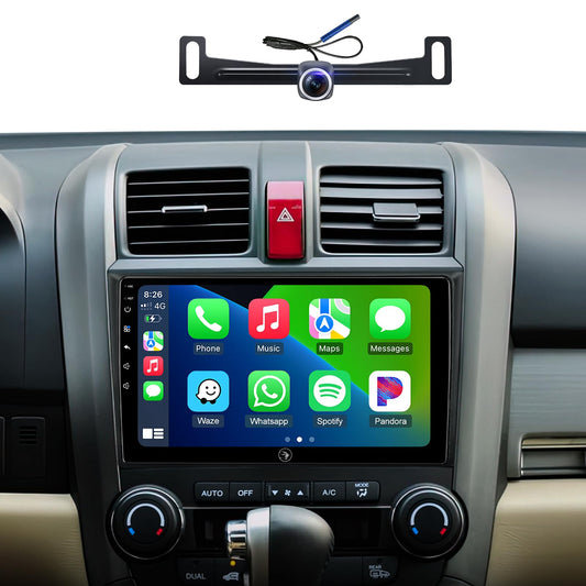 Car Radio Stereo for Honda CRV 2006-2011, Wireless CarPlay Android Auto 9 Inch Linux Touch Screen GPS Navigation Head Unit WiFi Bluetooth FM/AM