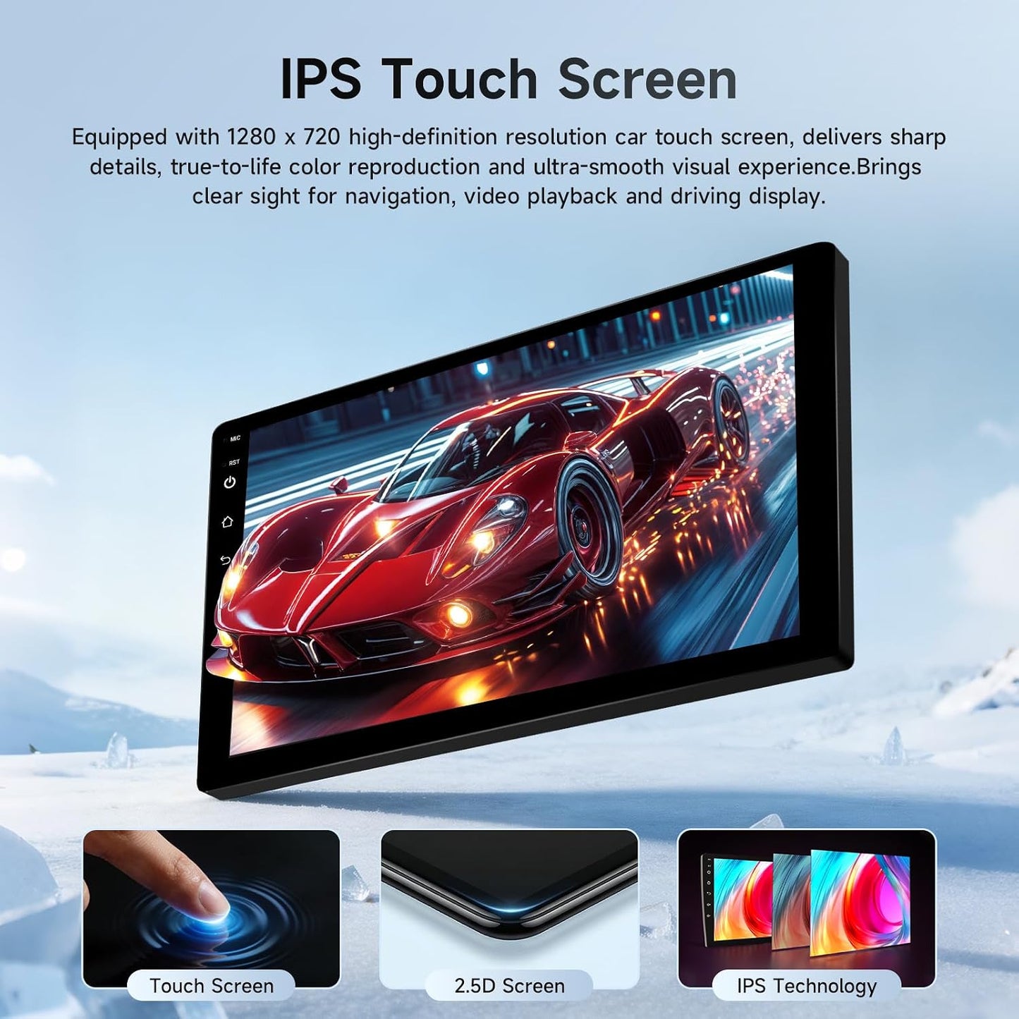 Leadfan Linux Car Stereo for Honda Acura MDX 2007 2008 2009 2010 2011 2012 2013 Radio Upgraded, 9inch IPS Touch Screen with CarPlay/Android Auto/Mirror Link/Bluetooth/FM/SWC/Backup Camera